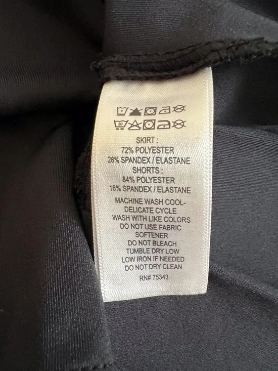 Sigrid Olsen Black Athletic Skort Tennis Golf Summer Ruffle Pickleball Small - Picture 6 of 7